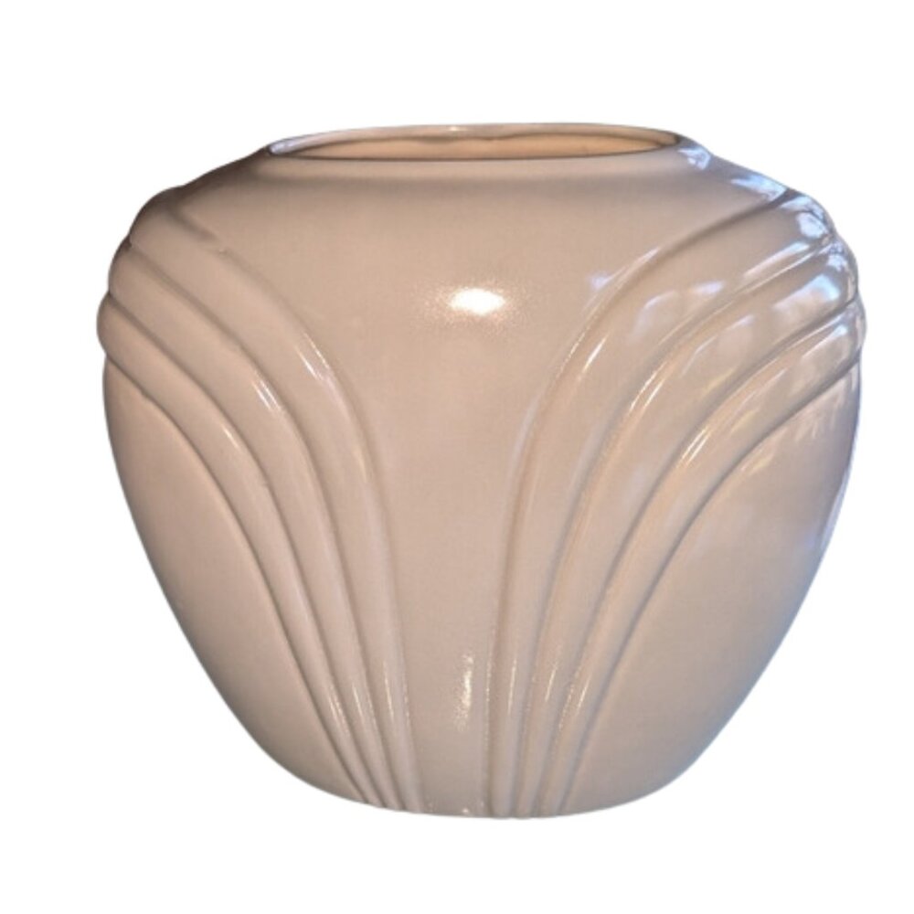 Rare Vintage 1980s Ceramica Artistica San Miguel Large Gray Art Deco Retro Vase